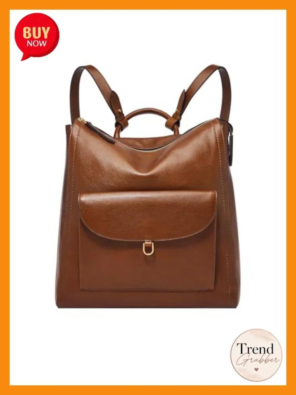 Women's Leather Convertible Backpack Purse Crossbody Bag